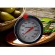 Instant Read Bimetallic Stem Thermometer Fry Temperature Gauge With Stainless Steel Clip