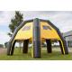 Water Proof Black / Yellow Inflatable Spider Tent For Advertise , 6.8*6.8*4.8m