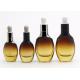 Unique Shaped 15ml 30ml Amber Glass Dropper Bottles For Essential Oil , Cosmetic