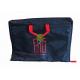 Black / Red Zippered Garment Bags With Handles Custom Size Dust Resistant
