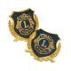 Custom Enamel Metal Badges Engraved Name Badges Lion Club Lapel Pin