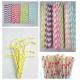 2016 New Designs colorful drinking paper straws