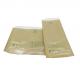 Puncture Proof Half Kraft Paper Packaging Bags Fin Lap Three Side Seal  10 Colors