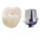 Chip Resistant Cement Dental Implant Crown Titanium Teeth Zirconia Crowns
