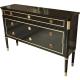 2018 new design luxurt ebony wood with gold accent 6 drawer dresser for hotel bedroom furniture,hospitality casegoods