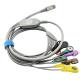 Jincomed 10 Lead Holter Cable ECG Cable Gray 11pin Snap End 0.9m