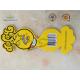 Personalized Yellow Octopus Swing Tags Glossy Varnishing Finished 2 Side