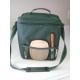 Custom PICNIC insulated lunch bag dark green insulated WINE AND CHEESE BAG with utensils thermal cooler bag Supplier