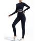 Oem Factory Manufacturer Custom Logo Tracksuits Slim Fit Breathable Women Sportswear Set