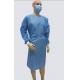 Disposable SMS Isolation Gown , Surgical Blue Isolation Gown Antibacterial