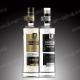 500ML Flint Glass Vodka Liquor Bottle With Cork Seal