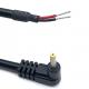 Custom 90 Degree Angle DC Power Cables Male To Open Power Cable