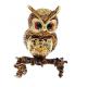 Beautiful owl handpaint metal jewelry box rhinestone owl birds enamel trinket boxes