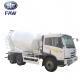 Small Self - Loading Concrete Mixer Truck JIEFANG FAW J5M 4*2 6*4
