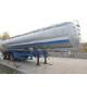Tri Axle Aluminum Tanker Trailer , 46000L Oil Fuel Transfer Tank Trailer