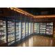 Hotel Pub Multi Transparent Glass Doors Bar Fridge For Wine Beer