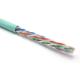 Pass Test Cat 6a Ethernet Cable 23AWG 4pair Indoor 10gigabit Network FTP Lan Cable 305m