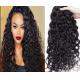 Natural Black Unprocessed Curly Human Hair Extensions Water Wave