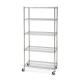 Galvanized Commercial Wire Shelving Metal Storage Rack Unit For Hygiene Food