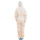 Free Sample Disposable Hooded Coveralls With Pp / Sms / Sf Material