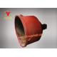 High Efficiency Concrete Hopper , Steel Material Forged Cement Spare Parts