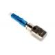 Square and Round Bare Fiber Optical Adapter with LC Connector , White Blue
