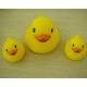 Small Baby Shower Rubber Duck Family Bath Set , Floatable Promotional Rubber Ducks 