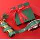 Printed Polyester Satin Grosgrain Ribbon 25mm Red Christmas Ribbon