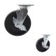 Wholesale 8 inch Big Size Black Industrial Wheel Plate Mount PP Heavy Duty Casters Lock