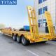 3 Axle Low Bed Truck 50 Tons Low Loader Trailers for Sale in Nigeria