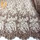 African Bridal Beaded Glitter Lace Fabric 140cm Width Embroidery