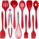 Residueless Kitchen Silicone Utensil Set , Heat Resistant Cooking Utensils