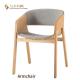 Restaurant Simple Modern Dining Chairs Solid Wood 52cm Length