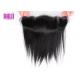 Natural Human Hair Lace Frontal 100% Straight Unprocessed Brazilian Customized Length