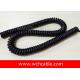 UL Spiral Cable, AWM Style UL20801 20AWG 2C VW-1 90°C 300V, PP / TPU