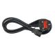 Low Voltage UK Power Cord 3 Pin Plug For PC Computer Customized Length