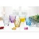 6PC Drinking Glass Cup Set Colored Gift Packing Stock 260ml Weight 195g
