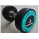 25kg Black PU Stainless Handle Gym Weights Dumbbells