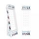 Retail Supermarket Clothing Socks Cardboard Display Stand With Hooks Customized