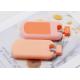 30ml Orange Perfume Spray Pump Plastic Refillable Square Cosmetic Portable