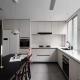 100CM Solid Gray Kitchen Cabinets With White Countertops Furniture