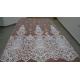 Embroidered Guipure Beaded Lace Fabric Polyester On Nylon Mesh With Flower