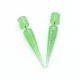 18G 6mm Green Spiral Ear Tapers Glitter Acrylic Tapers For Stretching