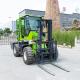 Customized Green Electric Power All Terrain Forklift Weather Resistance
