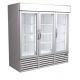 3 Door Glass Door Freezer , Commercial Upright Freezer Glass Door