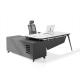 Modern CEO's Essential L Shape Wooden Executive Office Desk for Boss's Workspace