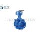Top Entry Double Seated Industrial WCB Ball Valve Cone Shape With No Clogging