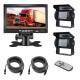 Waterproof Truck Vehicle Backup Camera System 7 Inch Quad Monitor 2pcs