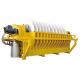 Compact Design Iron Ore Slurry Rotary Disc Filter , Vacuum Filtration System