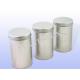 Plain Silver Round Metal Box Food Storage Containers Glossy Varnish